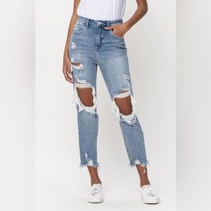 Cello Short Ripped Baggy Jeans. Size 3. Worn a few times.